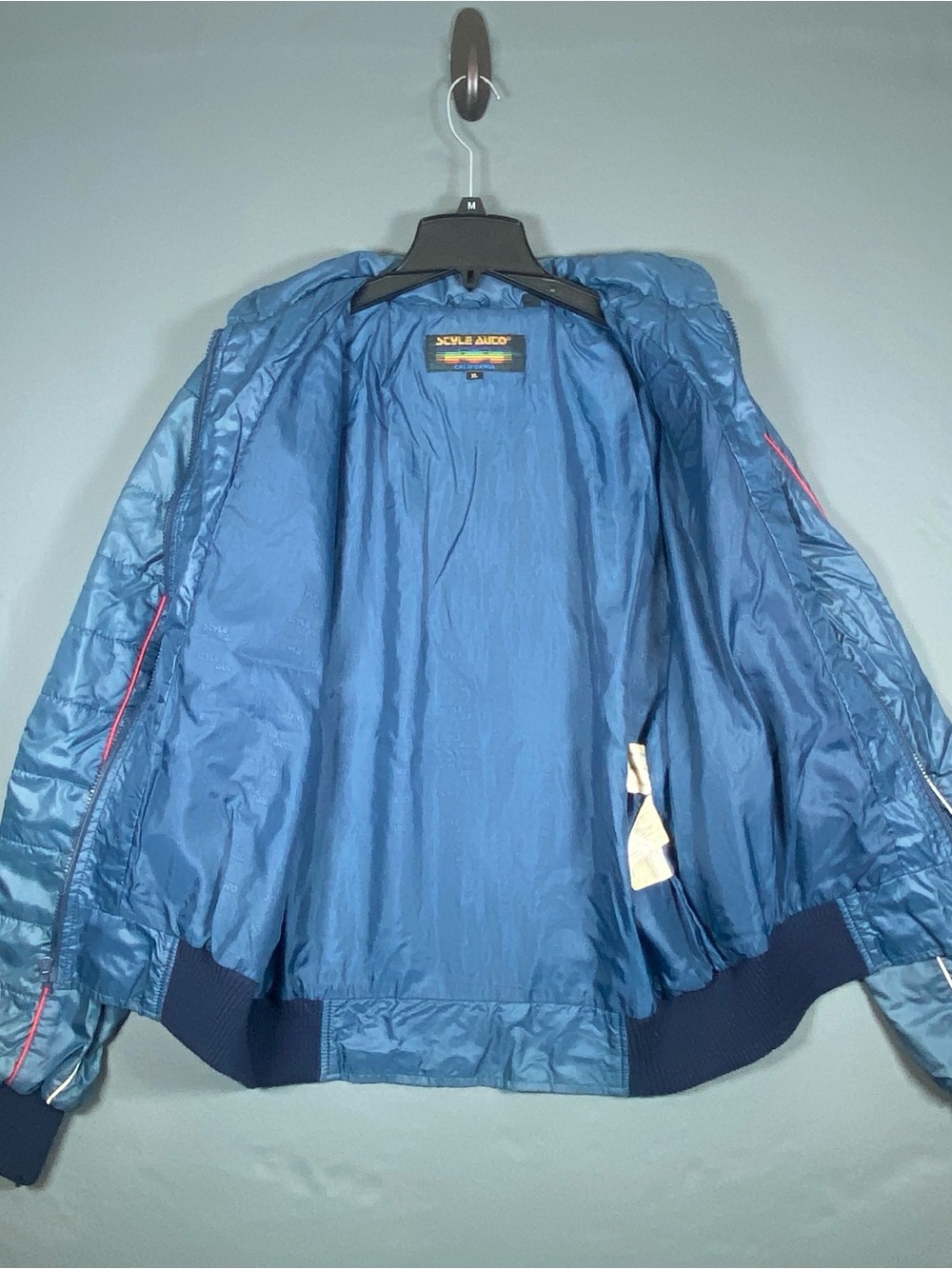 Vintage Style Auto Valvoline Racing Jacket Mens XL Blue Endurance Winner - Picture 2 of 13